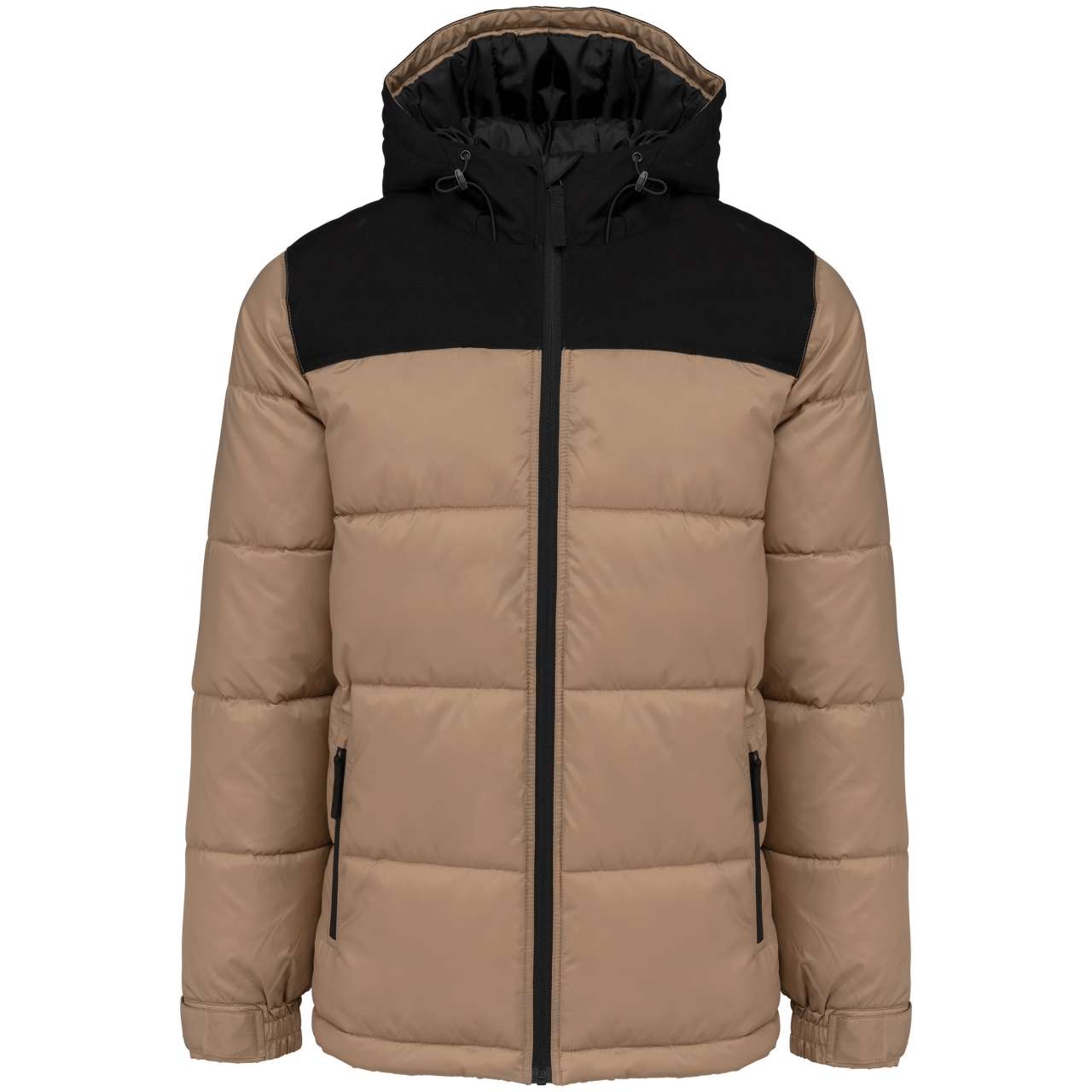 KA6163 - UNISEX BI-TONE PADDED JACKET WITH HOOD