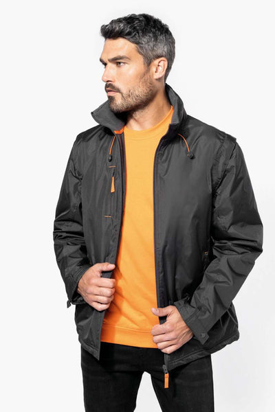 KA639 - SCORE - DETACHABLE-SLEEVED BLOUSON JACKET