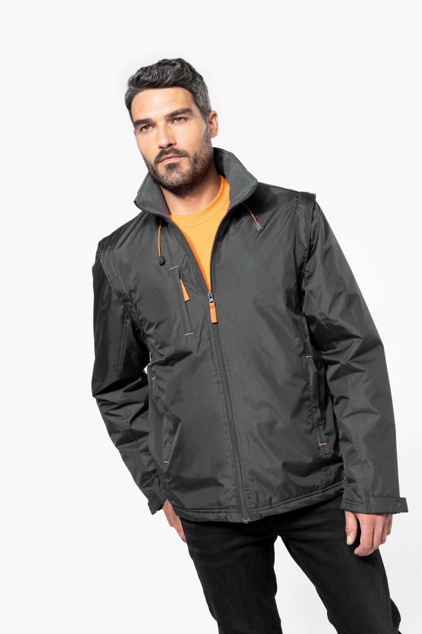 KA639 - SCORE - DETACHABLE-SLEEVED BLOUSON JACKET