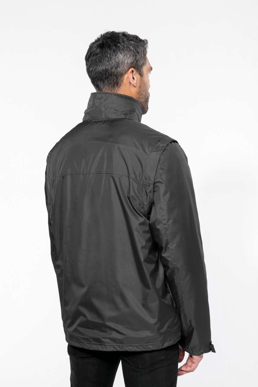 KA639 - SCORE - DETACHABLE-SLEEVED BLOUSON JACKET