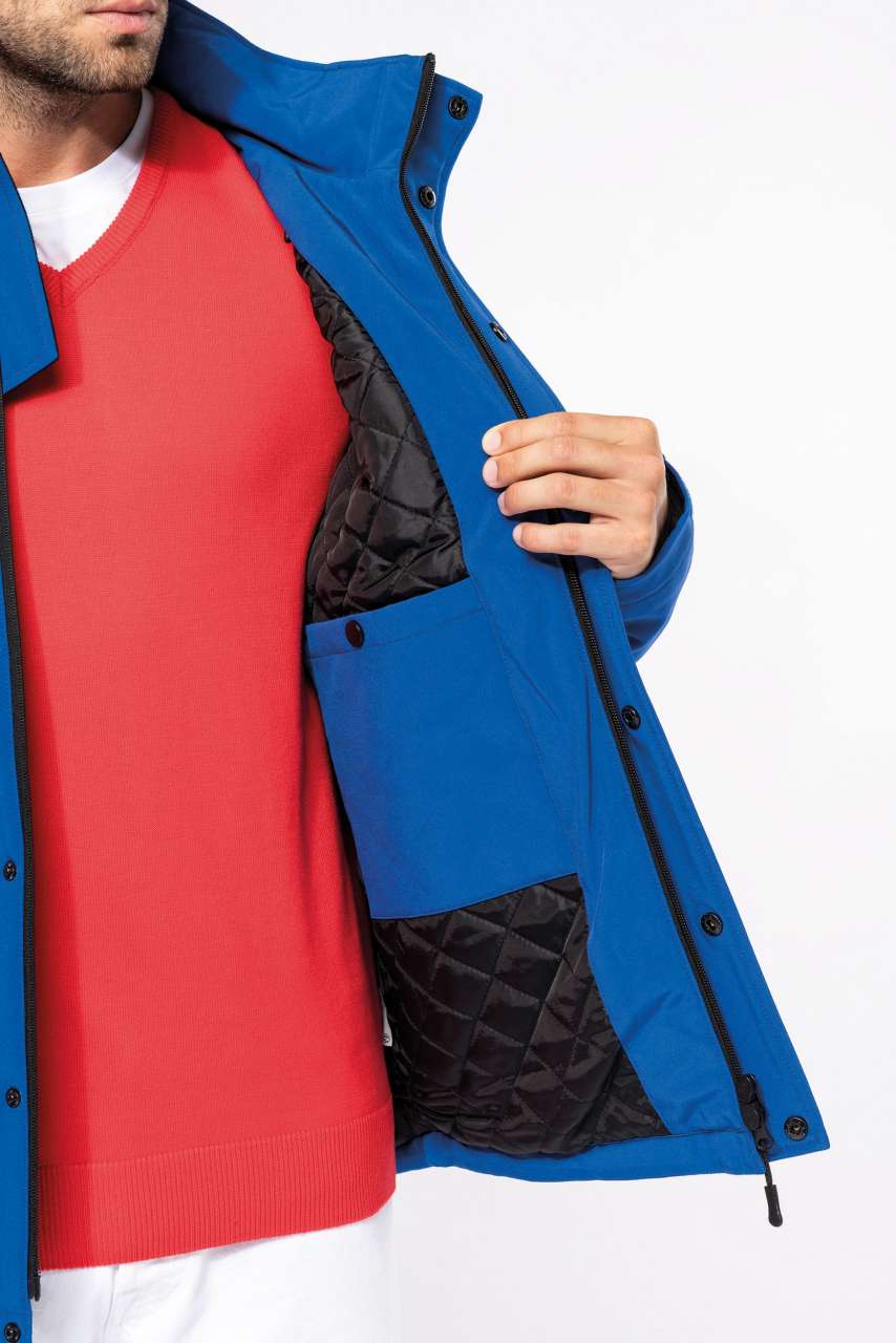 KA650 - MEN'S HOODED SOFTSHELL LINED PARKA