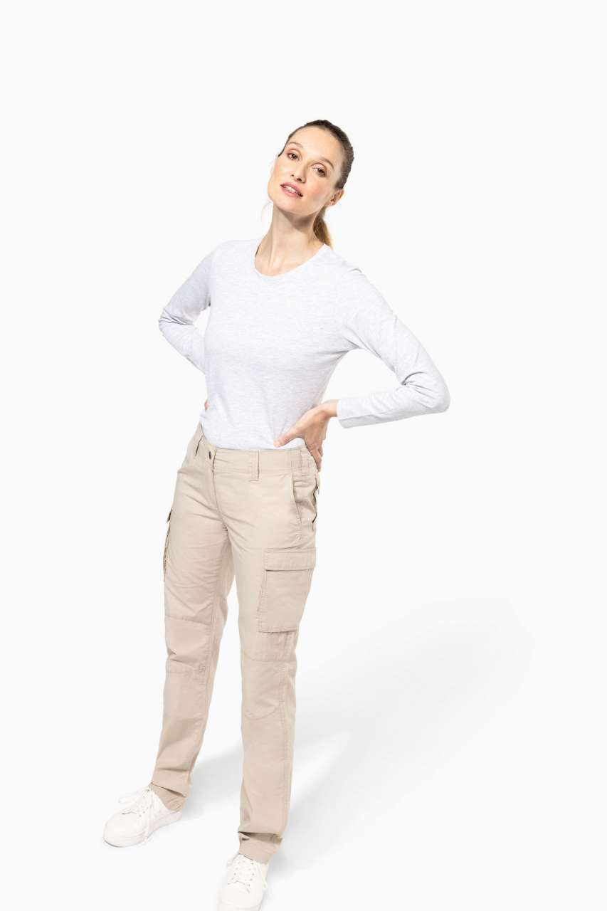 KA746 - LADIES' LIGHTWEIGHT MULTIPOCKET TROUSERS