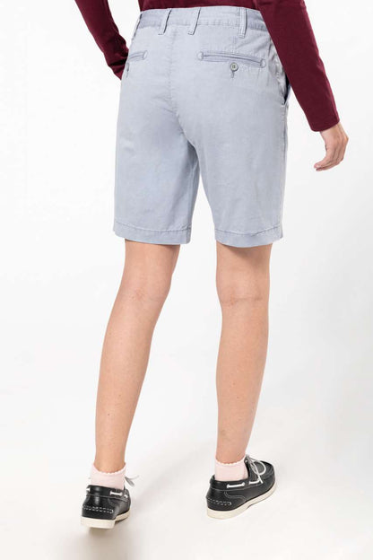 KA753 - LADIES' WASHED EFFECT BERMUDA SHORTS