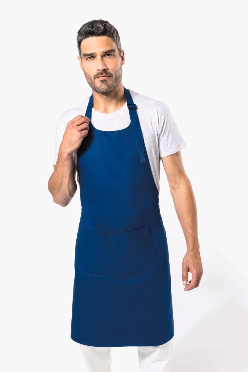KA8007 - APRON WITH POCKET IN ORGANIC COTTON
