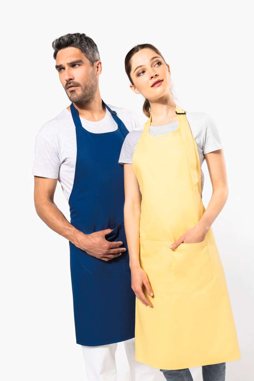 KA8007 - APRON WITH POCKET IN ORGANIC COTTON
