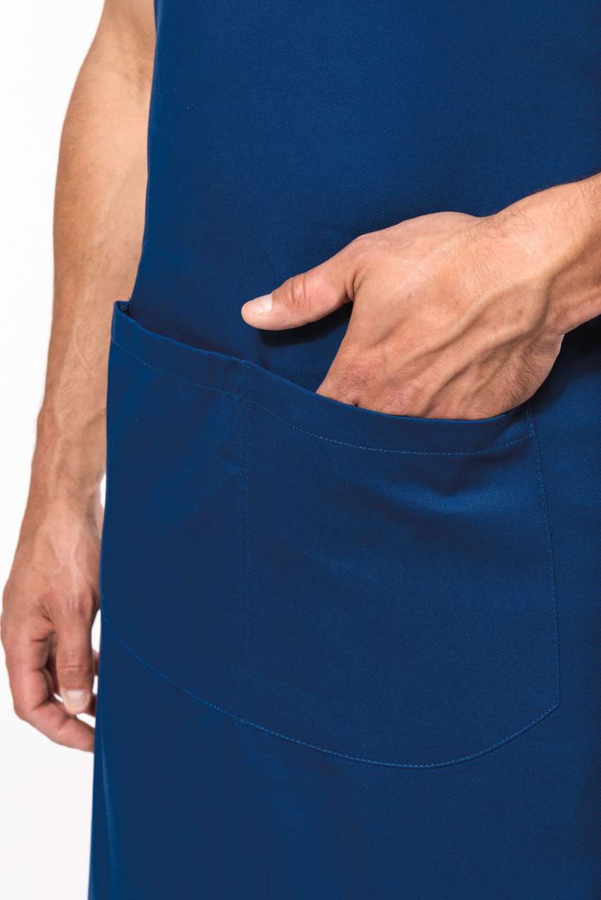 KA8007 - APRON WITH POCKET IN ORGANIC COTTON