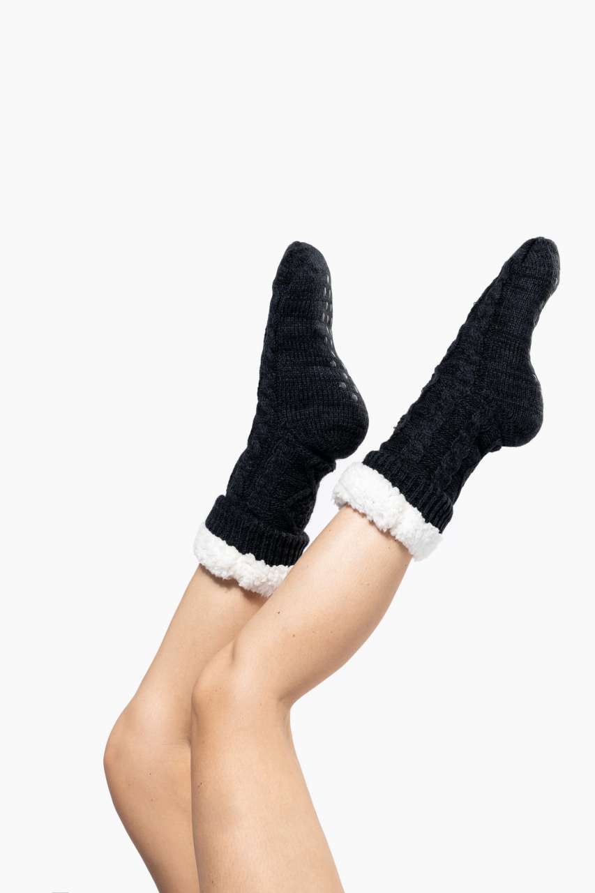 KA815 - SHERPA-LINED LOUNGE SOCKS