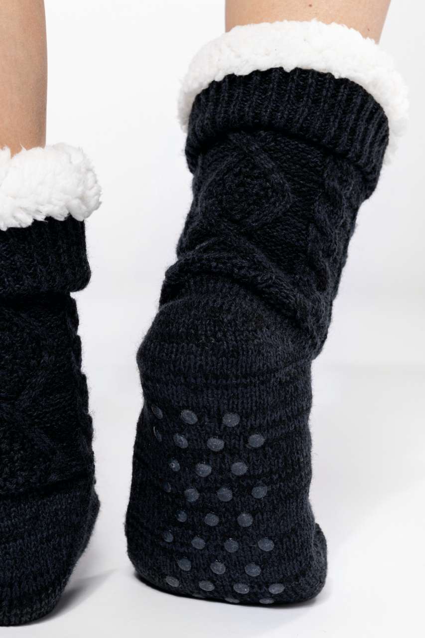 KA815 - SHERPA-LINED LOUNGE SOCKS