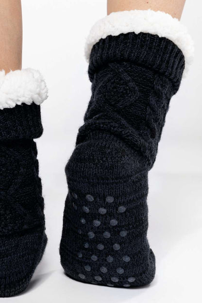 KA815 - SHERPA-LINED LOUNGE SOCKS