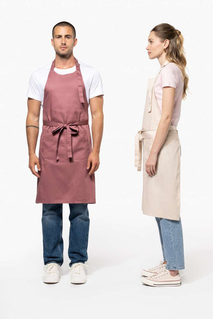 KA890 - POLYESTER COTTON APRON WITH POCKET
