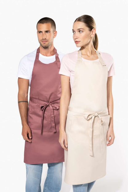 KA890 - POLYESTER COTTON APRON WITH POCKET