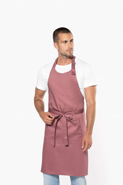 KA890 - POLYESTER COTTON APRON WITH POCKET