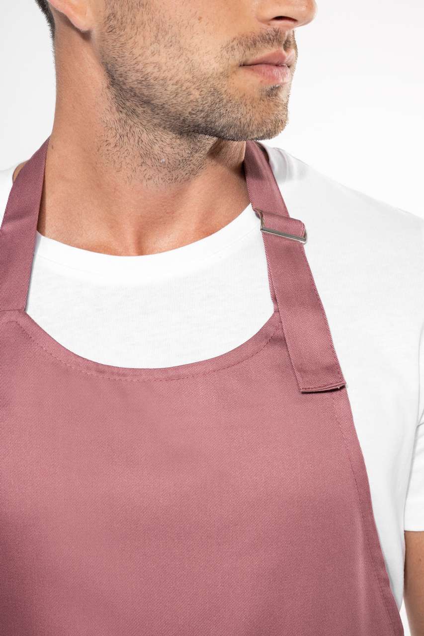 KA890 - POLYESTER COTTON APRON WITH POCKET