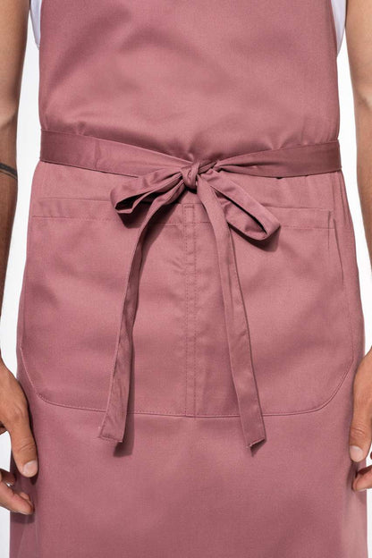 KA890 - POLYESTER COTTON APRON WITH POCKET