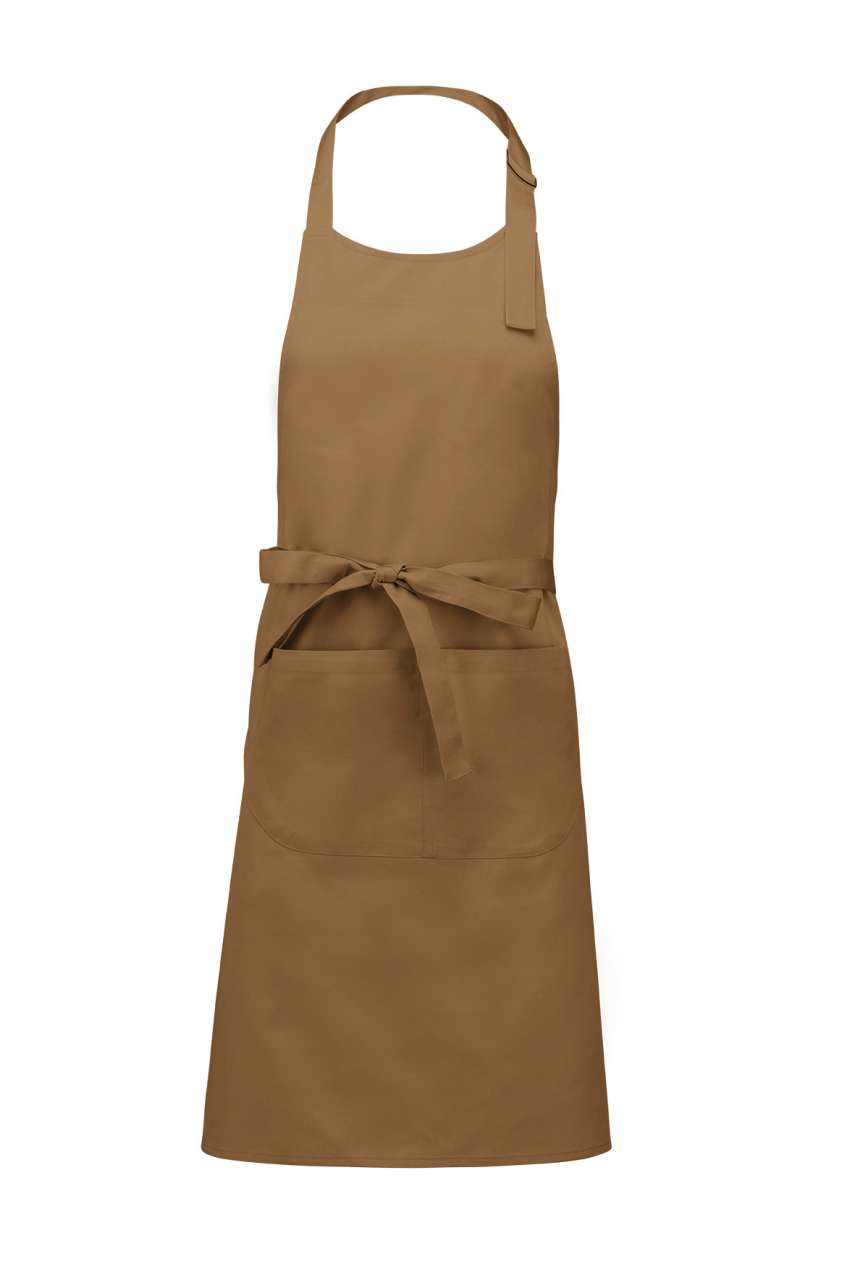 KA890 - POLYESTER COTTON APRON WITH POCKET