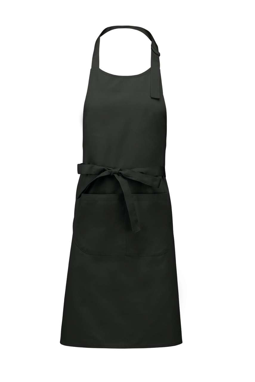 KA890 - POLYESTER COTTON APRON WITH POCKET