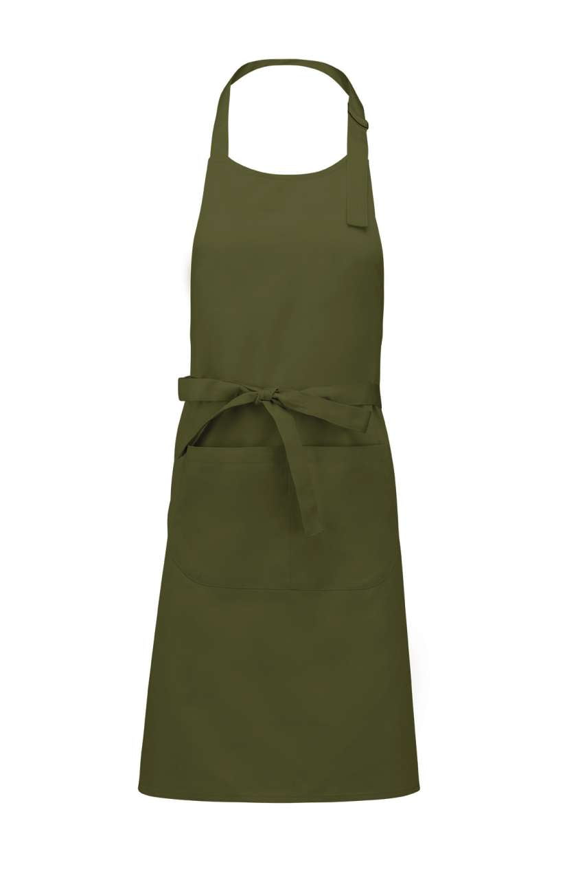 KA890 - POLYESTER COTTON APRON WITH POCKET