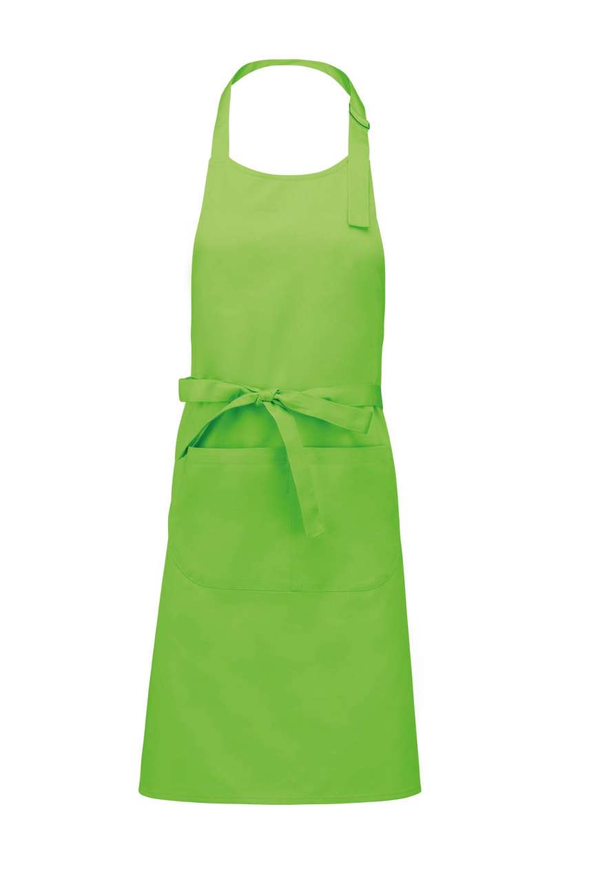 KA890 - POLYESTER COTTON APRON WITH POCKET