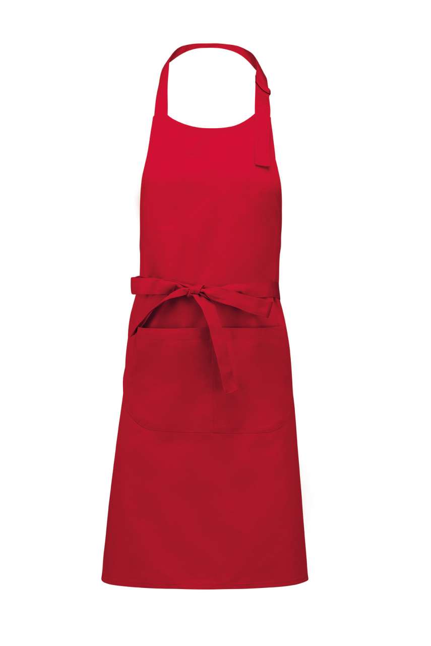 KA890 - POLYESTER COTTON APRON WITH POCKET
