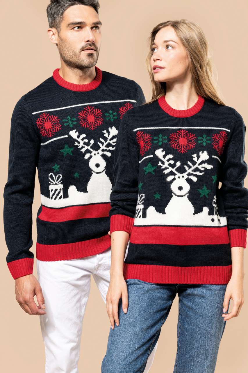KA9010 - UNISEX CREW NECK CHRISTMAS JUMPER