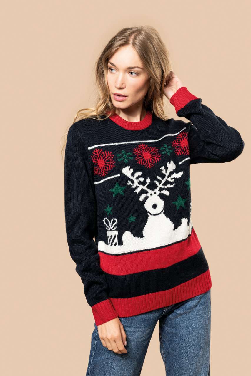 KA9010 - UNISEX CREW NECK CHRISTMAS JUMPER