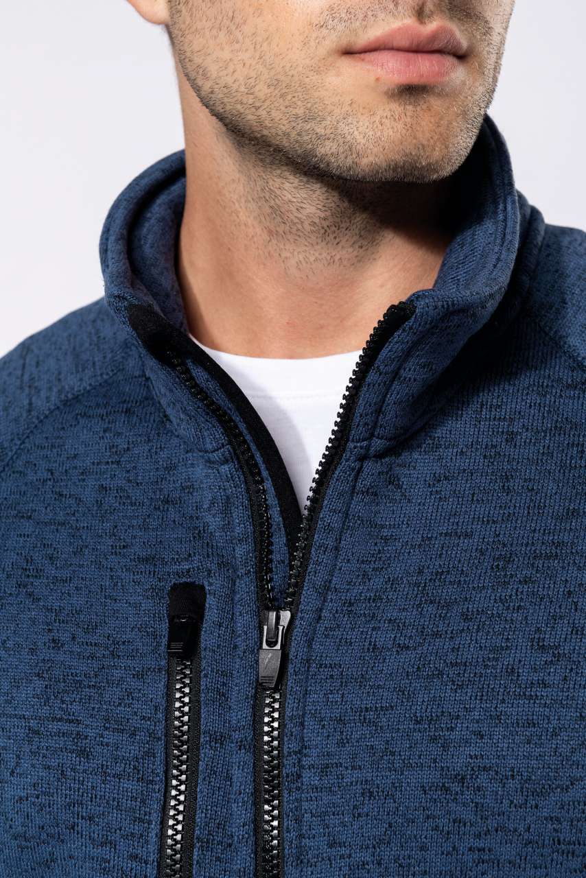 KA9106 - MEN'S FULL ZIP HEATHER JACKET