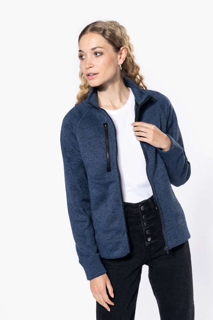 KA9107 - LADIES' FULL ZIP HEATHER JACKET