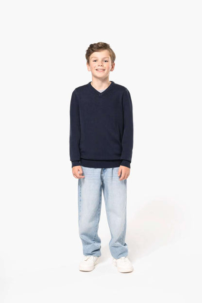 KA9109 - KIDS' V-NECK JUMPER