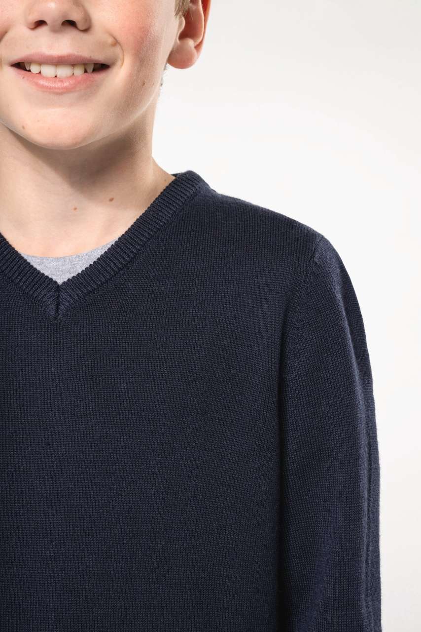 KA9109 - KIDS' V-NECK JUMPER