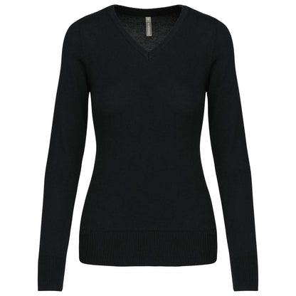 KA966 - LADIES' V-NECK JUMPER