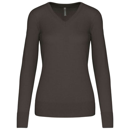 KA966 - LADIES' V-NECK JUMPER