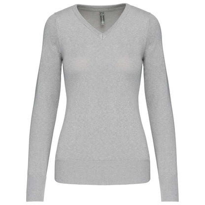 KA966 - LADIES' V-NECK JUMPER