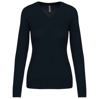 KA966 - LADIES' V-NECK JUMPER