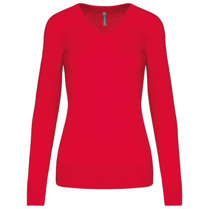 KA966 - LADIES' V-NECK JUMPER