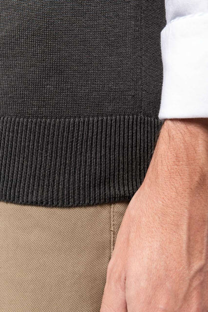 KA969 - MEN'S SLEEVELESS V-NECK JUMPER