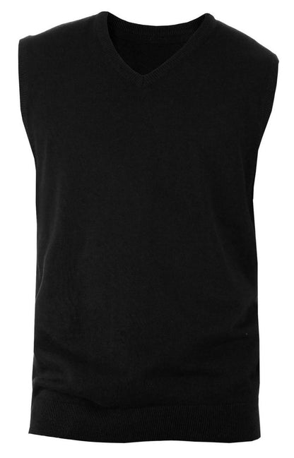 KA969 - MEN'S SLEEVELESS V-NECK JUMPER