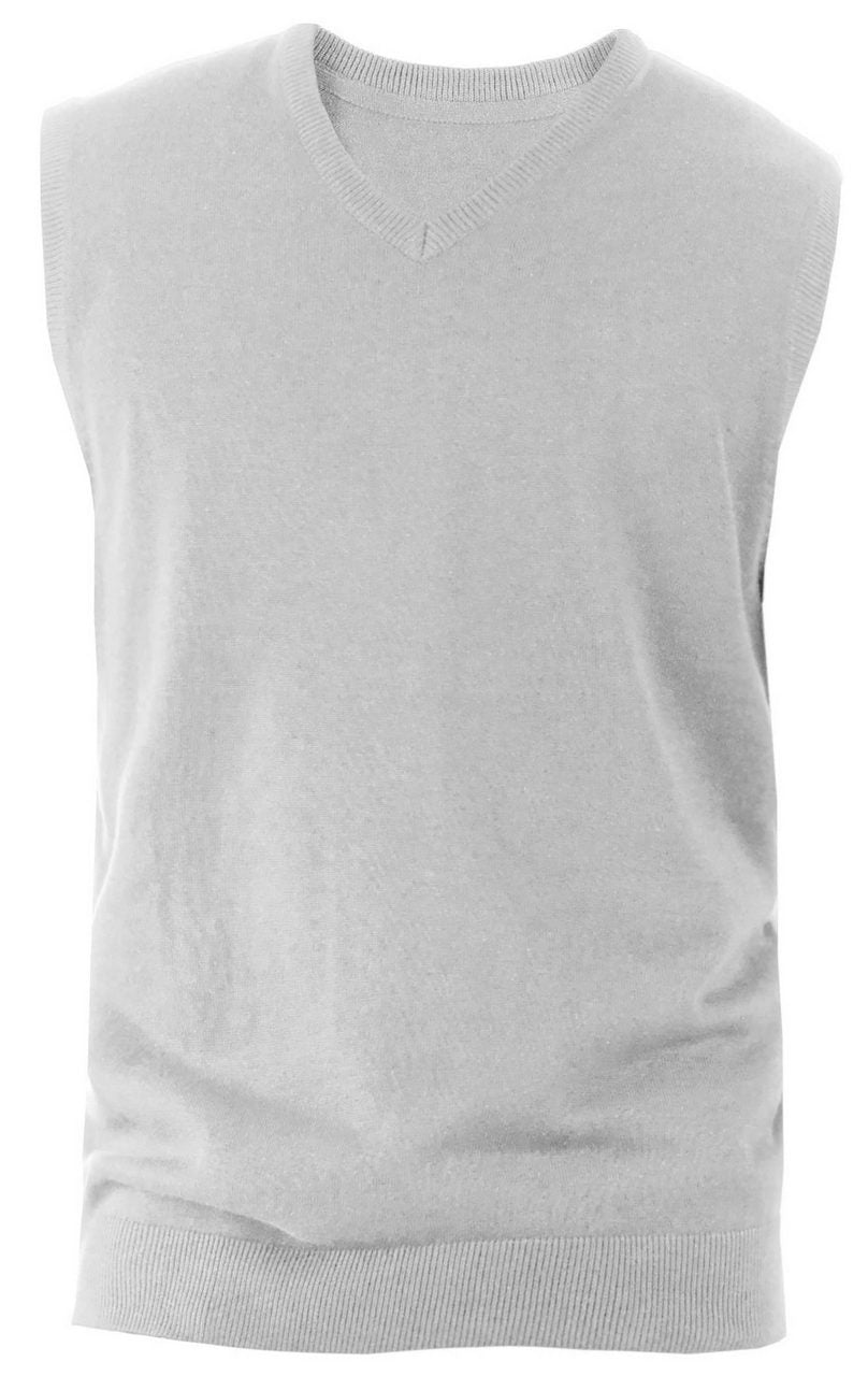 KA969 - MEN'S SLEEVELESS V-NECK JUMPER