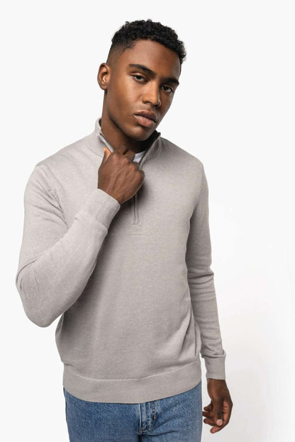 KA970 - MEN'S ZIP NECK JUMPER