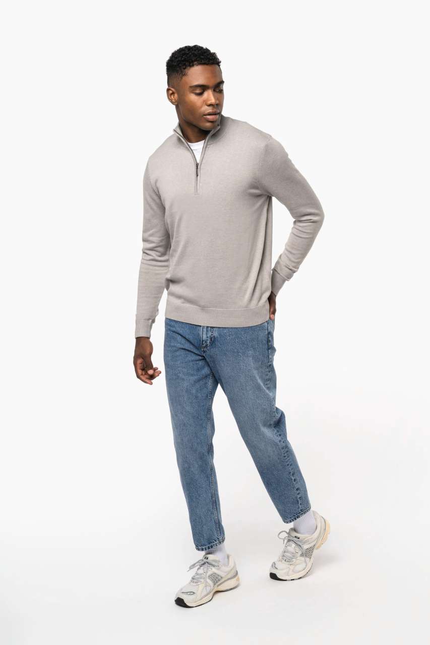 KA970 - MEN'S ZIP NECK JUMPER