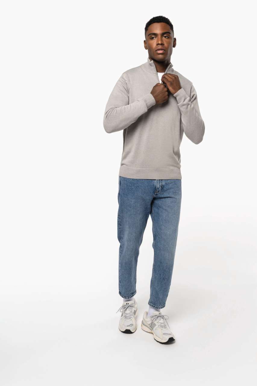 KA970 - MEN'S ZIP NECK JUMPER