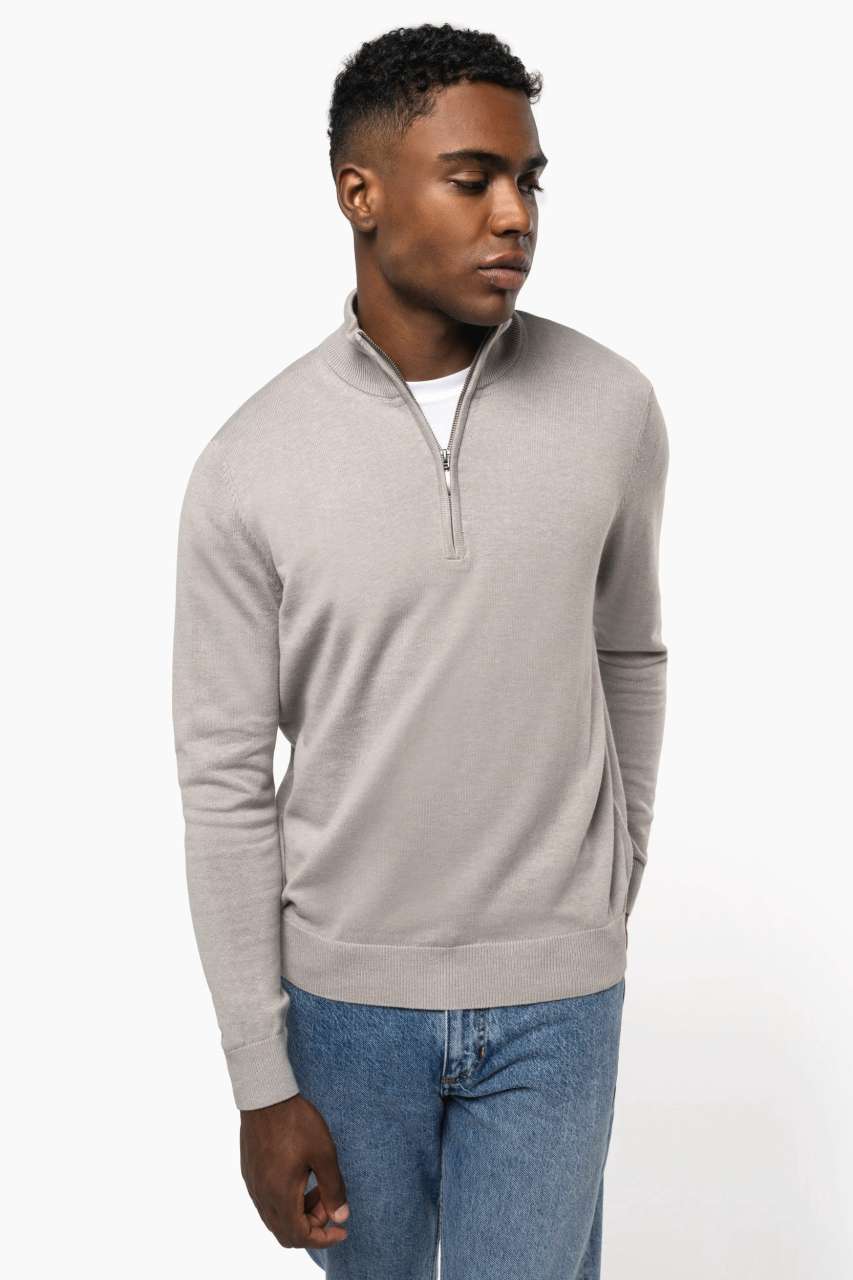 KA970 - MEN'S ZIP NECK JUMPER