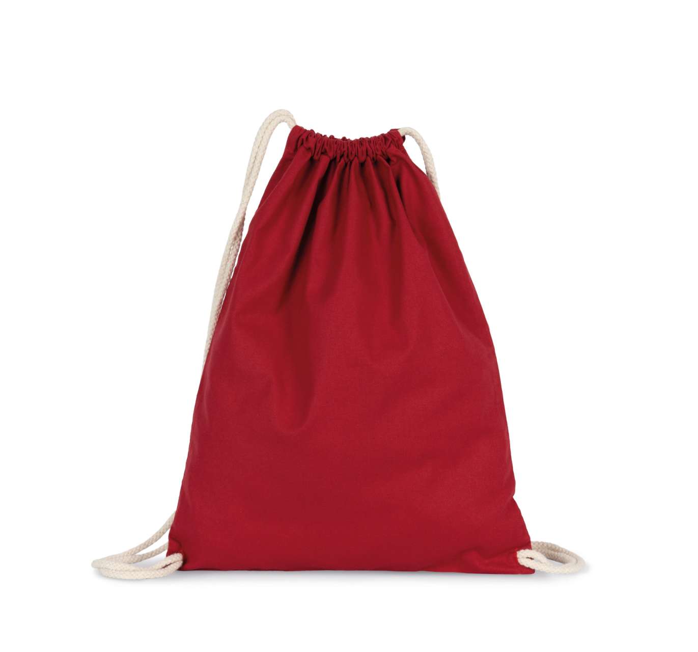 KI0139 - ORGANIC COTTON BACKPACK WITH DRAWSTRING CARRY HANDLES