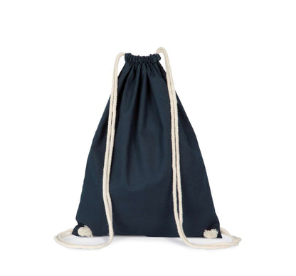 KI0139 - ORGANIC COTTON BACKPACK WITH DRAWSTRING CARRY HANDLES