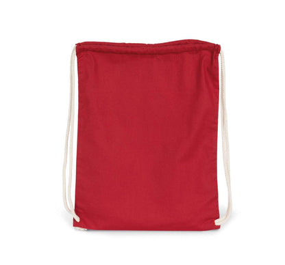 KI0139 - ORGANIC COTTON BACKPACK WITH DRAWSTRING CARRY HANDLES
