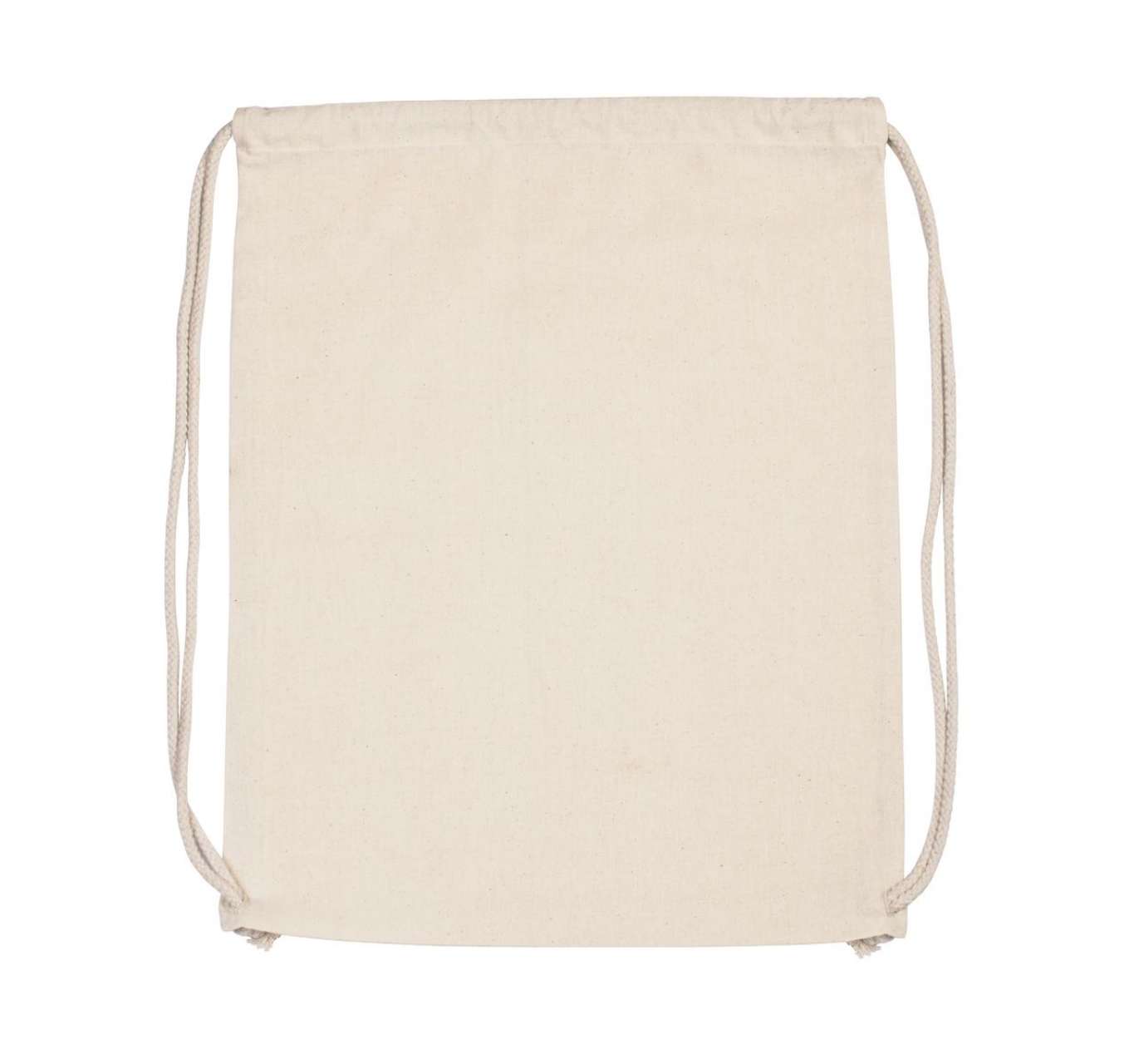 KI0139 - ORGANIC COTTON BACKPACK WITH DRAWSTRING CARRY HANDLES