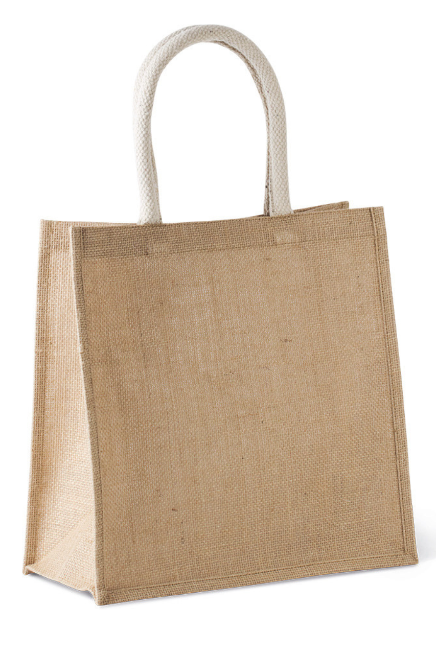 KI0274 - JUTE CANVAS TOTE - LARGE