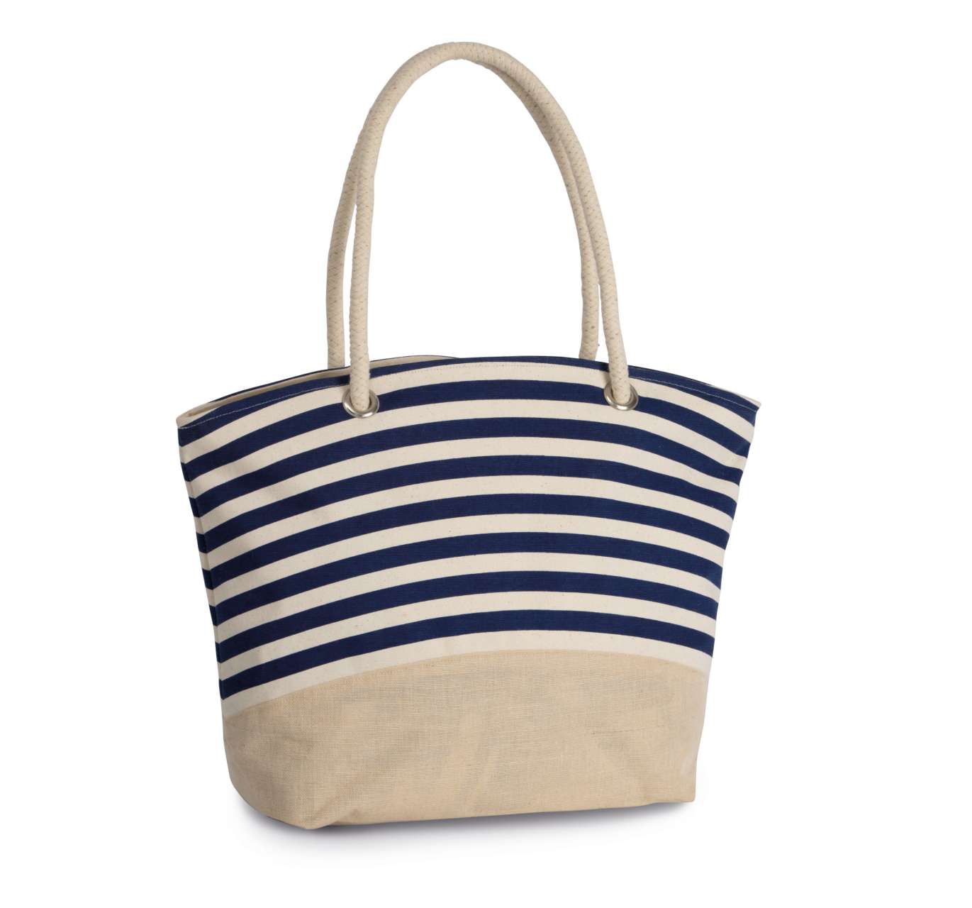 KI0283 - JUTE CANVAS DUFFEL SHOPPING BAG