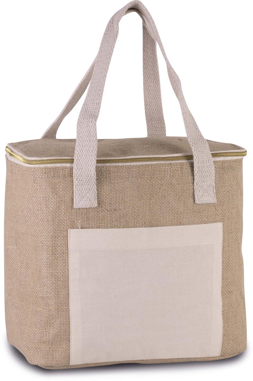 KI0353 - JUTE COOL BAG - MEDIUM SIZE