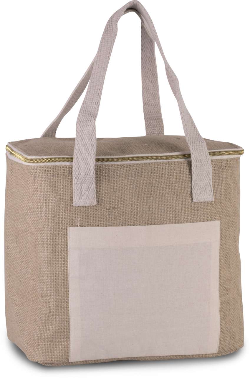 KI0353 - JUTE COOL BAG - MEDIUM SIZE