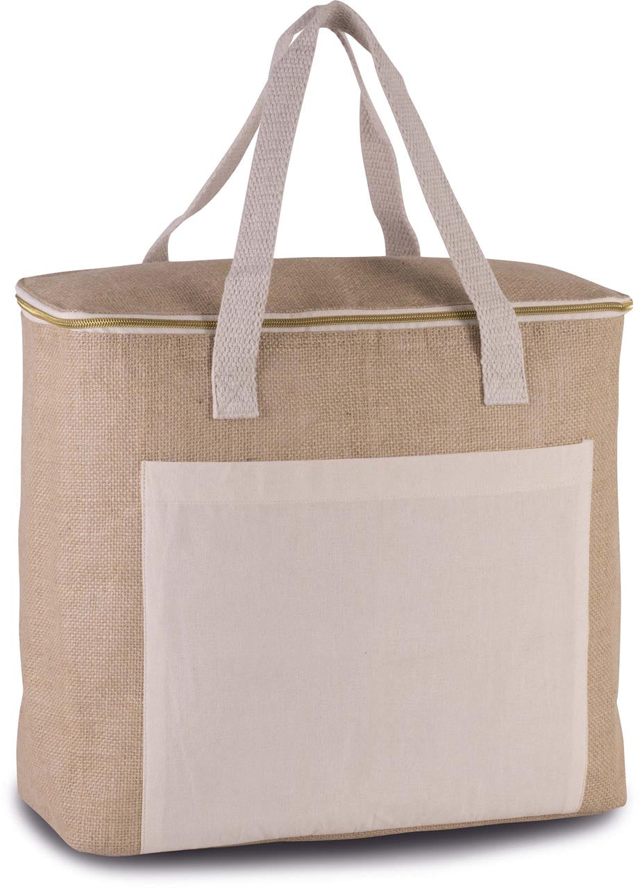 KI0354 - JUTE COOL BAG - LARGE SIZE